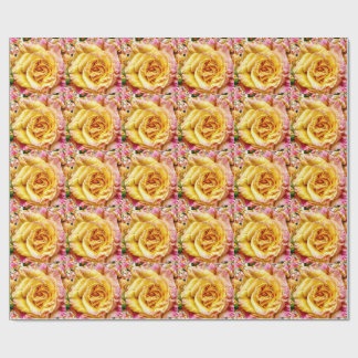 Groovy Golden Rose Opulence: Wrapping Paper