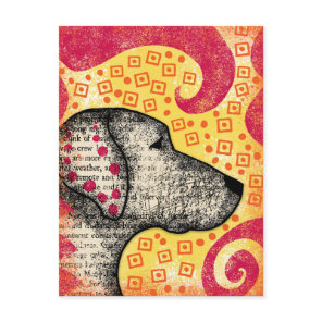 Groovy Good Dog Postcard