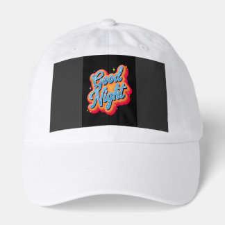Groovy Good Night Vintage Style Quote Apparel Hat