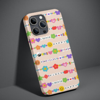 Groovy Good Vibes Love Smile Retro Beads Case-Mate iPhone 13 Case