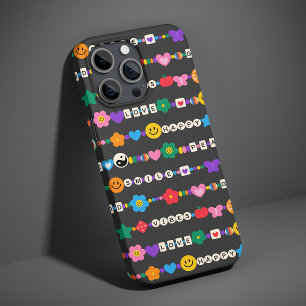 Groovy Good Vibes Love Smile Retro Beads iPhone SE/5/5s Case