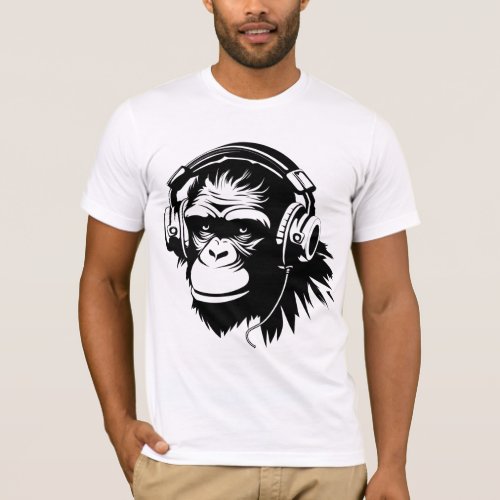 Groovy Gorilla Beats T_Shirt