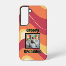 "Groovy Grandad" Warm-Toned Retro Wave Photo