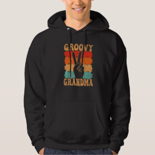 Groovy Grandma 70s Aesthetic Nostalgia 1970's Retr Hoodie