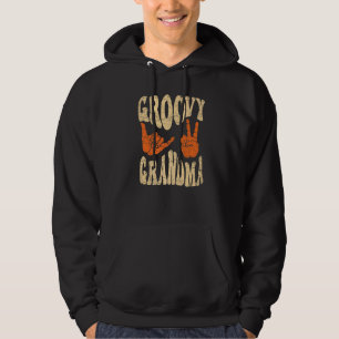 Groovy Grandma 70s Aesthetic Nostalgia 1970's Retr Hoodie