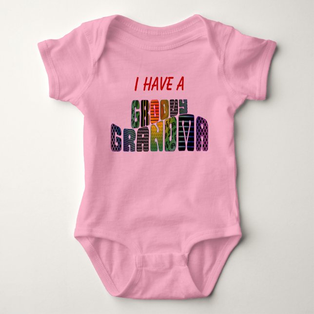 Groovy Grandma Baby Bodysuit (Front)