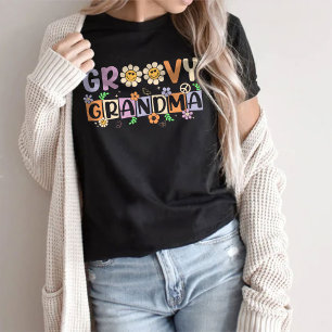 Groovy Grandma T-Shirt, Funny Grandma Squad T-Shirt