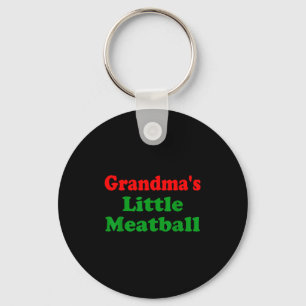Groovy Grandmas Little Meatball Funny Italian Fami Keychain