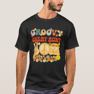 Groovy Great Aunt Retro Matching Family Baby Showe T-Shirt