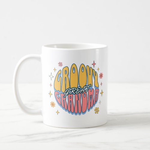 Groovy Great Grandma Matching Family Birthday  Coffee Mug