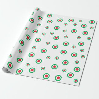 Groovy Green Dots Wrapping Paper