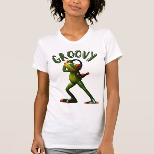 Groovy Green Frog T_Shirt