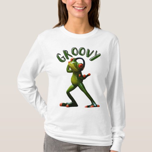 Groovy Green Frog T_Shirt