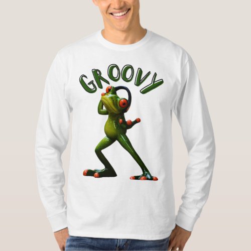 Groovy Green Frog T_Shirt