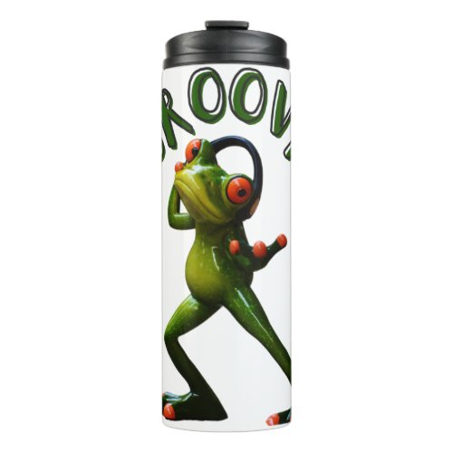 Groovy Green Frog Thermal Tumbler