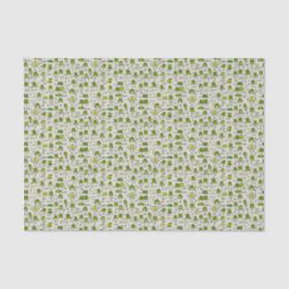 Groovy Green Frogs Hoppin Stick Frog Ribbit Tissue Paper