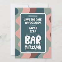 Groovy Green Waves Custom Bat Bar Bnai Mitzvah
