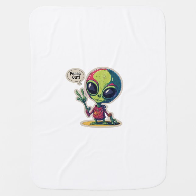 Groovy Greetings From Beyond (Baby blankets) Baby Blanket (Front)