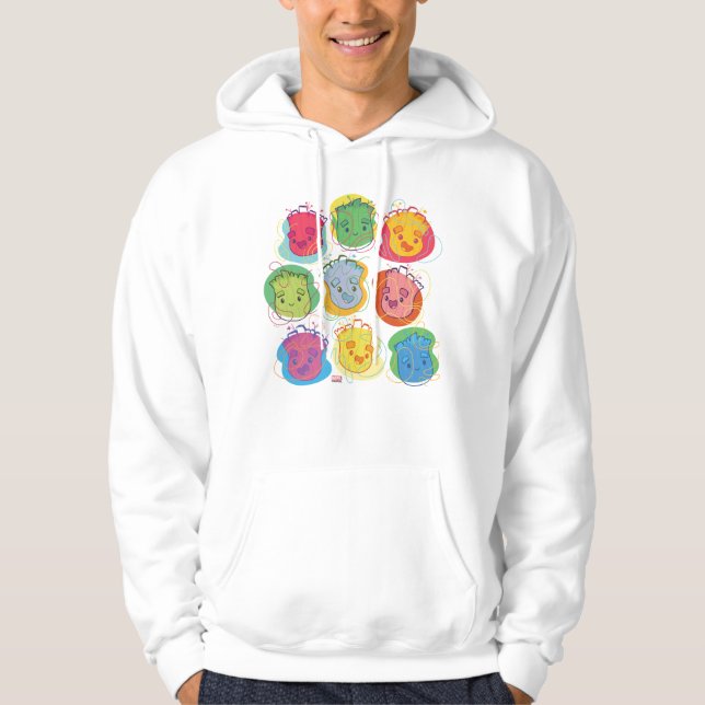 Groovy Groot Faces Hoodie (Front)