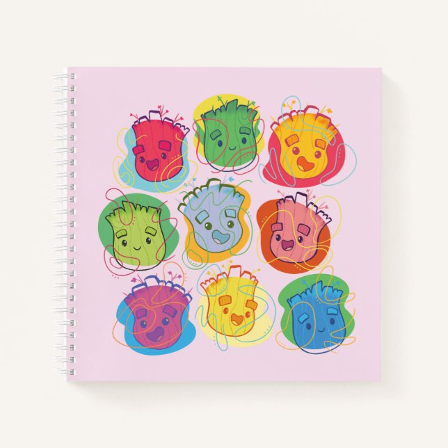 Groovy Groot Faces Notebook (Front)
