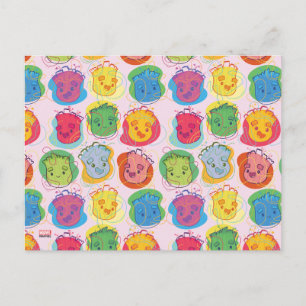 Groovy Groot Faces Postcard