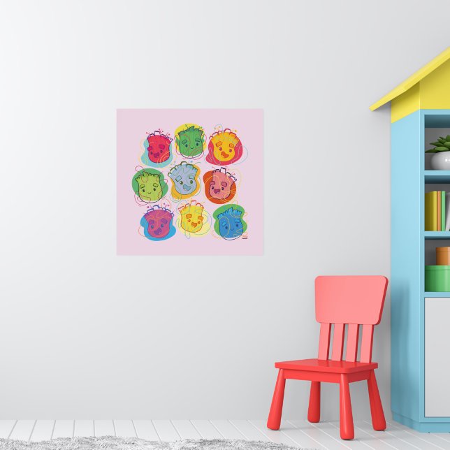 Groovy Groot Faces Poster (Nursery 1)