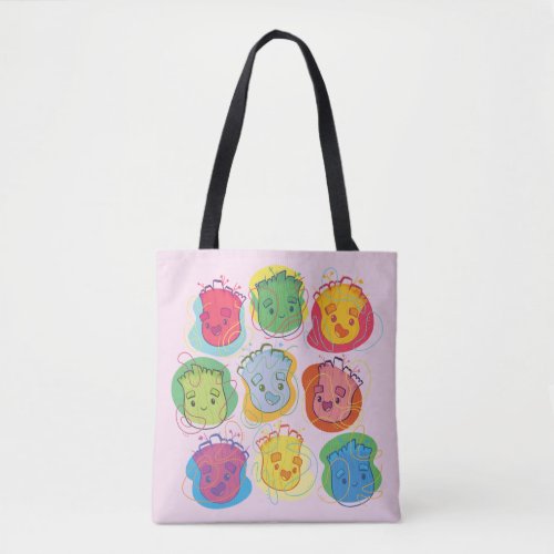 Groovy Groot Faces Tote Bag