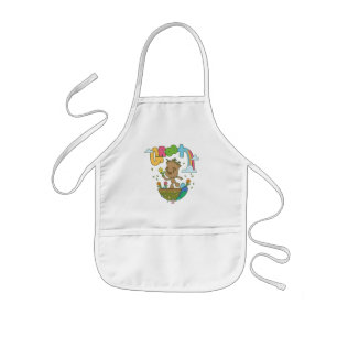 Groovy Groot Flowers and Rainbow Kids' Apron