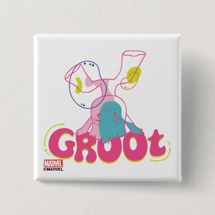 Groovy Groot Headstand Button