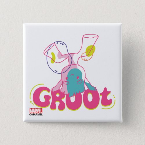 Groovy Groot Headstand Button