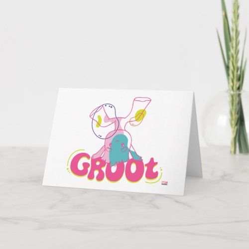 Groovy Groot Headstand Card