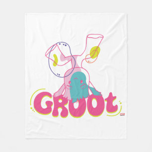 Groovy Groot Headstand Fleece Blanket