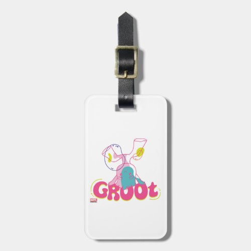 Groovy Groot Headstand Luggage Tag