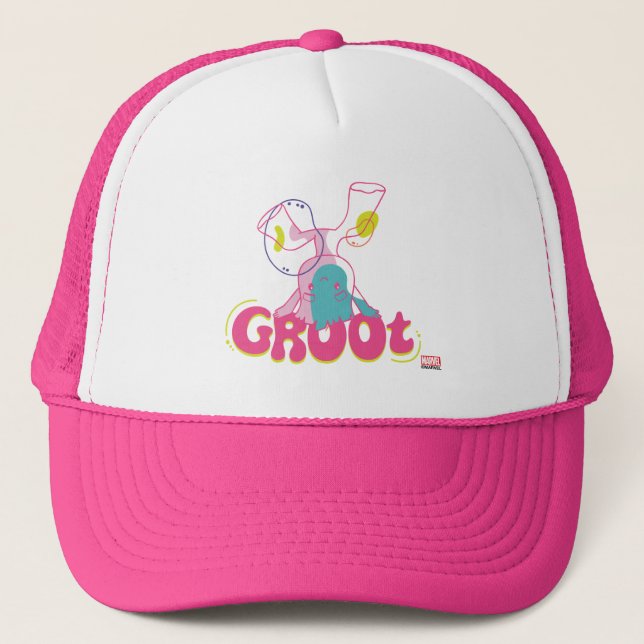 Groovy Groot Headstand Trucker Hat (Front)