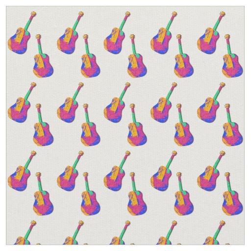 Groovy Guitar Pattern Fabric