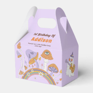 Groovy Halloween Cute Ghost Birthday Party Favor Boxes