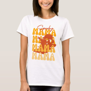 Groovy Halloween Mama cute ghost disturbed funny h T-Shirt