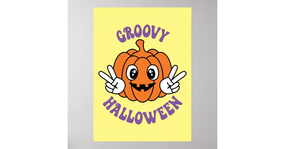 Groovy Trick or Treat Pumpkins Halloween Personalized Tote Bag DIY Kits