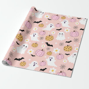 Groovy Halloween Retro Spooky Design Wrapping Paper