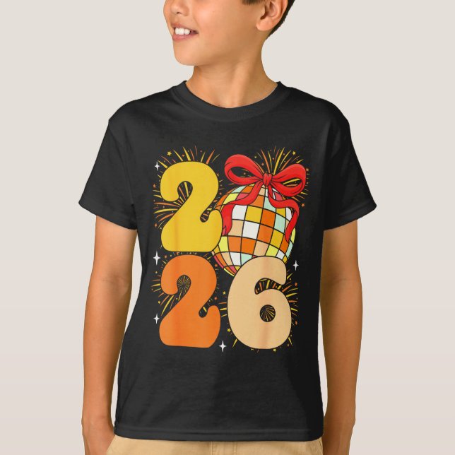 Groovy Happy New Year 2026 New Years Eve Party Men T-Shirt (Front)