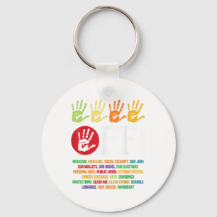 Groovy Happy Valentines Day Mens Womens Couple Mat Keychain
