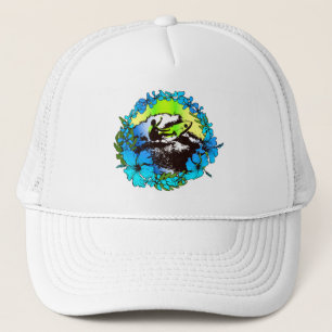 Groovy Hawaiian Surfer 1960's Retro Graphic Hat