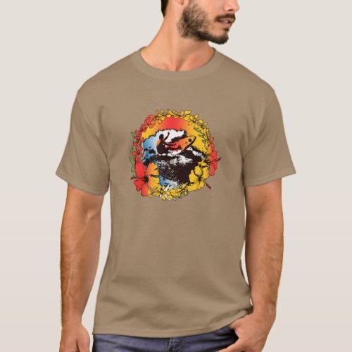 Groovy Hawaiian Surfer 1960s Retro Graphic Tee