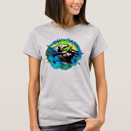 Groovy Hawaiian Surfer 1960s Retro Graphic Tee