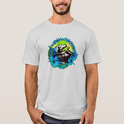 Groovy Hawaiian Surfer 1960s Retro Graphic Tee