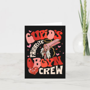 Groovy Heart Disco Cupids Favorite Obgyn Crew Vale Card