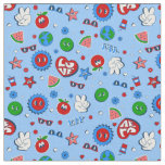 groovy heart watermelon earth valentine 1960s  fabric