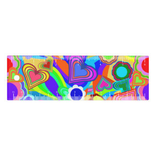 Groovy Hearts Flowers Ruler