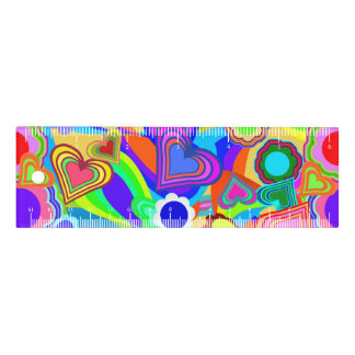 Groovy Hearts Flowers Ruler