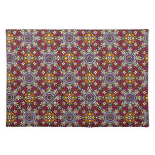 Groovy Heavenly Flower Power Cloth Placemat